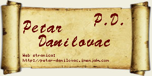 Petar Danilovac vizit kartica